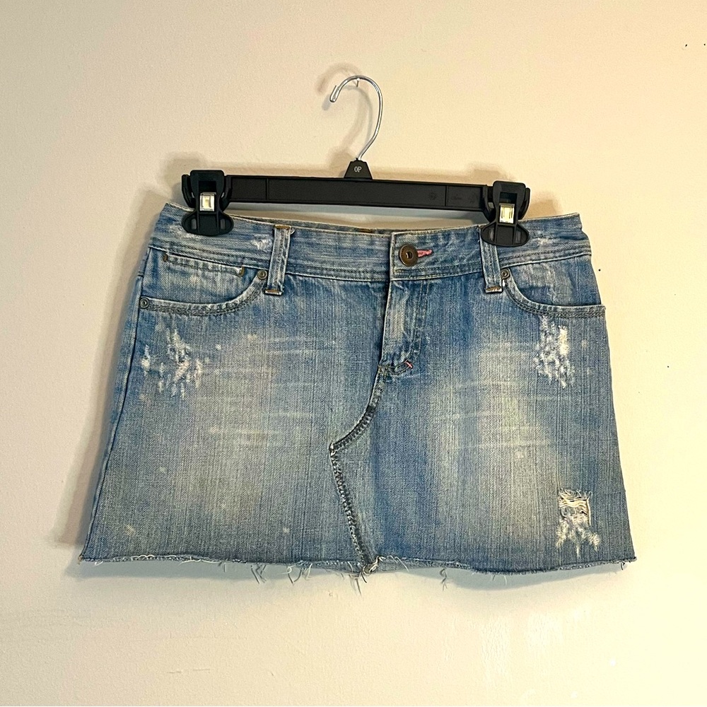 || AMERICAN EAGLE || JEAN MINI SKIRT || VINTAGE Y2K DENIM SKIRT ||